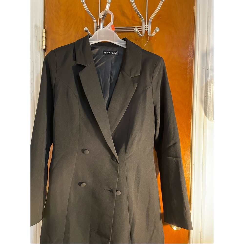Brand New SHEIN Double breasted black jacket